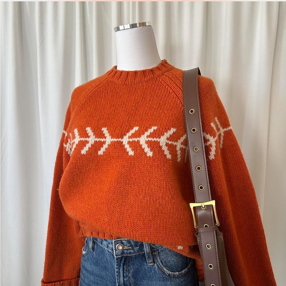 Vintage 2003 Gap Fair Isle 100% Wool Crewneck sweater. - Picture 4 of 8